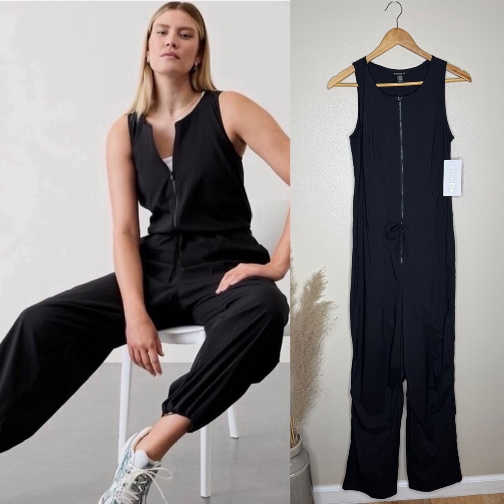 NEW | Athleta Flex Jumpsuit,‎ NWT, Small Tall, Black